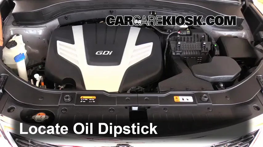 2014 Kia Sorento EX 3.3L V6 Aceite Controlar nivel de aceite